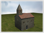 Drážovský kostolík - 3D model