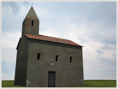Church in Drážovce 3D model